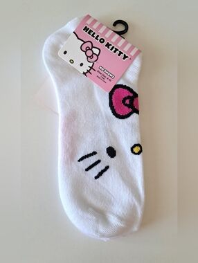 Sanrio Hello Kitty White No-Show Socks
